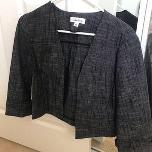 Navy and white jacket